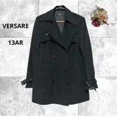 VERSARE レディースピーコート　ダブルブレスト　アウター　大人カジュアル