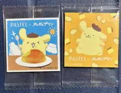 パステル×ポムポムプリン さくさくラスク オリジナルシール ２枚セット