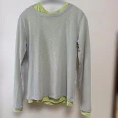 ※週明け掲載削除　シアー長袖Tシャツ　レイヤードセット　レディース　Mサイズ