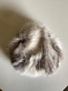 ハンドメイド　ファーがま口