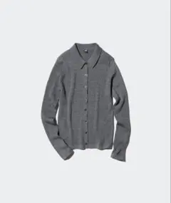 UNIQLO メリノリブポロカーディガン S
