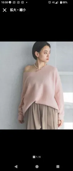 アパートバイローリーズ　CNラクーンコン2WAYニット