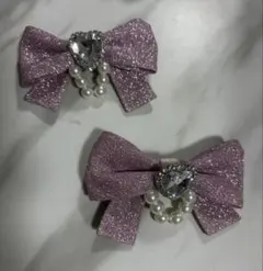 アンクルージュ ヘアクリップ ラメ グリッターのサムネイル