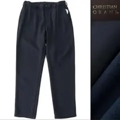 新品 クリスチャンオラーニ ストレッチ イージー パンツ L 紺　春夏