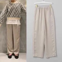 サテンパンツ カジュアルパンツ