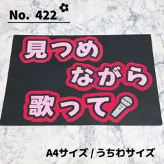 即購入OK❤︎見つめながら歌って ファンサ ネームボード うちわ文字 応援ボード