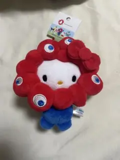 新品EXPO2025万博　ミャクミャク キティ　カラビナキーホルダー　ぬいぐるみ