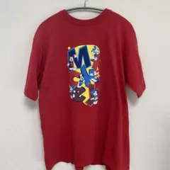 90s MICKEY UNLIMITED ミッキー Tシャツ 赤　ヴィンテージ