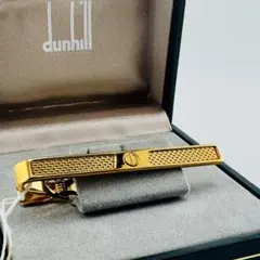 新品タグ付き　dunhill ダンヒル ゴールド ネクタイピン タイバー　箱付のサムネイル