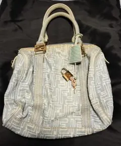 FENDI デニム ハンドバッグ FFロゴ