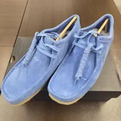 Clarks Originals ワラビー 青 スエード UK7