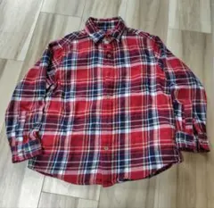 ユニクロ 長袖チェックシャツ 120cm