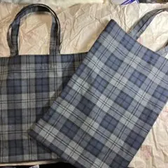 トートバッグ 2種 タータンチェック
