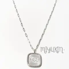 スクエアプレートペンダントネックレス