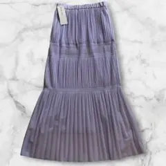 TO BE CHIC オーガンジープリーツスカート タグ付き 40 ラベンダーのサムネイル