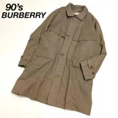 90‘s Burberry バーバリー ロングコート ブラウンのサムネイル