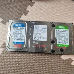 3.5インチ 内蔵HDD 1TB+500GB 注意判定あり ジャンク - メルカリ