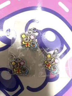 ナルミヤ グリッターアクリルチャーム エンジェルブルー ハナちゃん3点