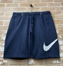 00s NIKE ナイキ　ハーフパンツ　スウェットパンツ　スウォッシュ　ネイビー