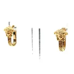 Versace メデューサ ゴールドカラー グレカ フープピアスのサムネイル