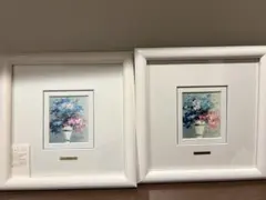 美品 申龍子「花籠/ブーケ」油絵 油彩画 直筆サイン入り 額縁入り 韓国