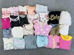 まとめ売り 女の子【110cm】24枚 ブランド多数 子供服 お着替え 春夏秋冬