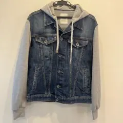 【美品】eleventy イレブンティ デニムジャケット フード付 イタリア製