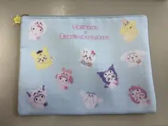 ちいかわ×サンリオキャラクターズ　フラットポーチ(大)