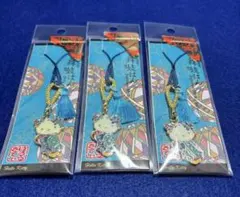 サンリオ　Hello kittyハローキティ 着物ストラップ 根付け　3個セット