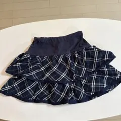 ANNA SUI mini チェック柄フリルスカート 140