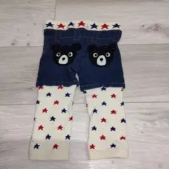 ⑦ ダブルビー　ニットスパッツパンツ　80ｃｍ