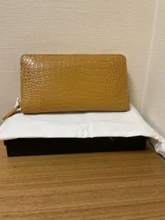 CROCODILE 本革 長財布 イエローのサムネイル