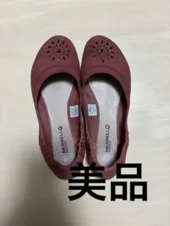 美品本革レザーフラットシューズ23cmのサムネイル