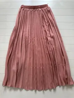 m*l様 フレア スカート プリーツスカート マキシスカート 無地 ロングスカー