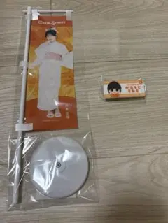 M*M様 LARMEコラボ浴衣すきくじ 川本笑瑠 ミニのぼり ネームバッジ