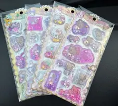 【正規品】キラキラウォーターinシール　サンリオ　サンリオキャラクターズ　4枚