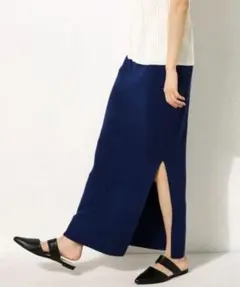 AZUL by moussy スリットロングスカート