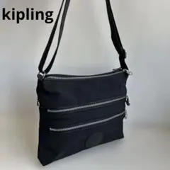 kipling キプリング　ショルダーバッグ　クロスボディ　黒色