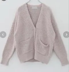 WALANCE オーガニックコットン　ミドルニットカーディガン