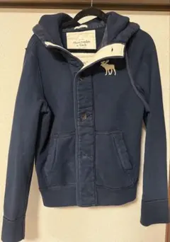 Abercrombie & Fitch フード付きジャケット S ネイビー