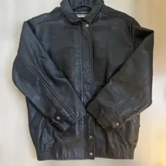 90s 短丈リアルレザージャケット　本革　牛皮