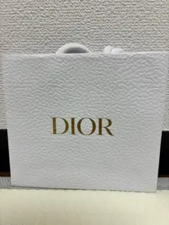 Dior ホワイトショップ袋 ゴールドロゴ