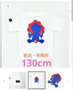 【新品】 ミャクミャク ビックキャラTシャツ せなか ホワイト 130cm