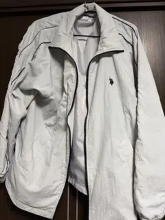 U.S. POLO ASSN. ホワイトナイロンジャケット M