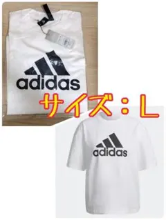 アディダス adidas バッジ オブ スポーツ 半袖Tシャツ 白 HC6358
