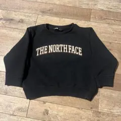 ノースフェイス 黒 ブラック キッズ トレーナー 裏起毛 100