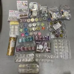 ネイルパーツセット 多色 グリッター