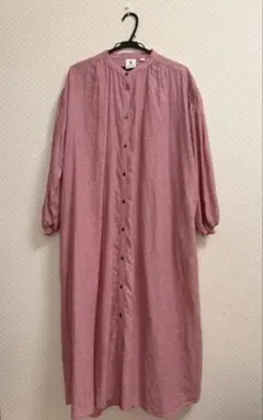 niko and ...リネンリヨセルストライプワンピースピンク