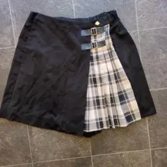 Kate Spade 黒 チェック柄 キュロットスカート