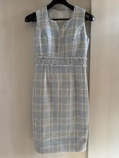 ※大幅値下げ明日10時までSugar JEWELS エルケイ青系チェック柄ドレス